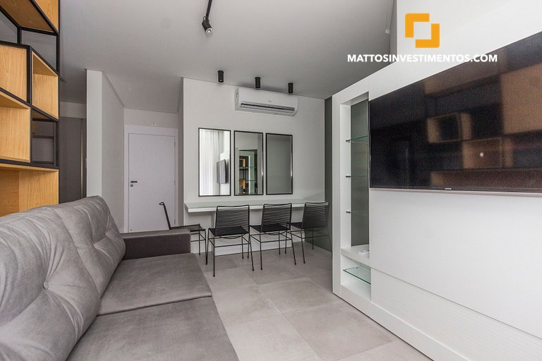 apartamento em Bombinhas com piscina e academia