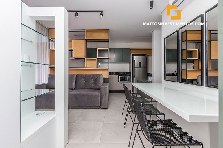 apartamento em Bombinhas com piscina e academia