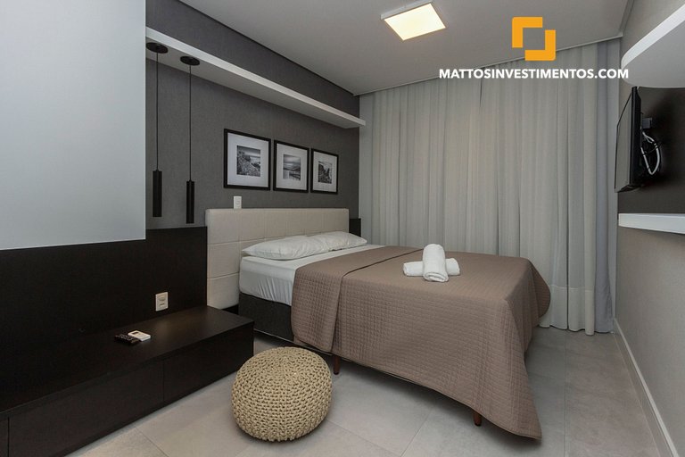 apartamento em Bombinhas com piscina e academia