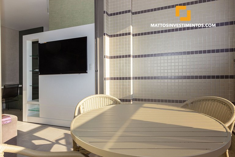 apartamento em Bombinhas com piscina e academia