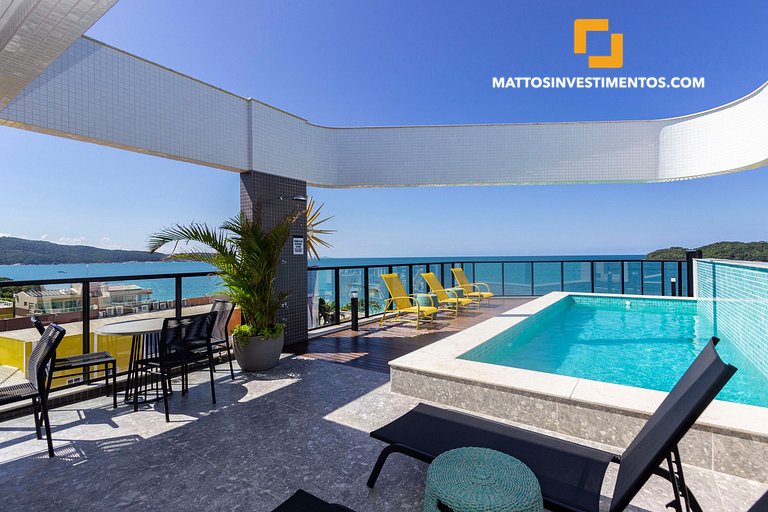 Apartamento em Bombinhas, vista ao mar