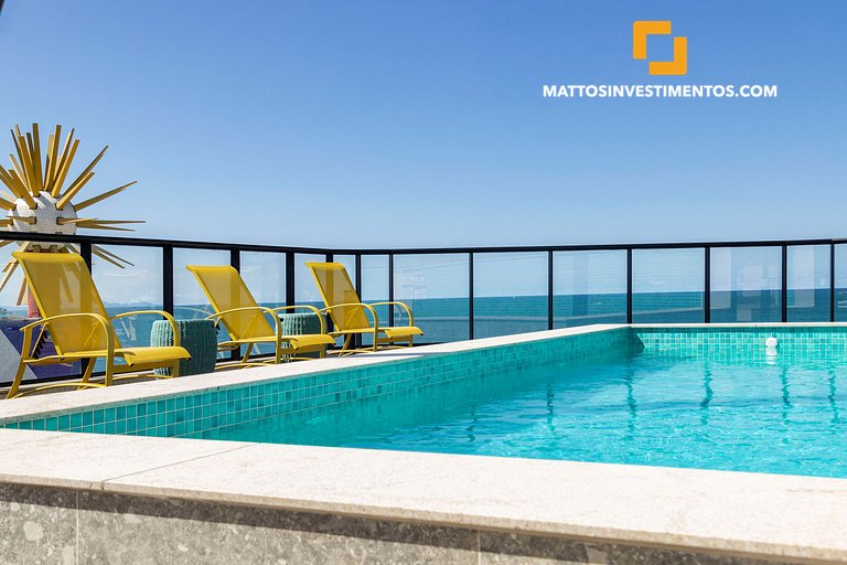 Apartamento na Avenida principal, com vista ao mar