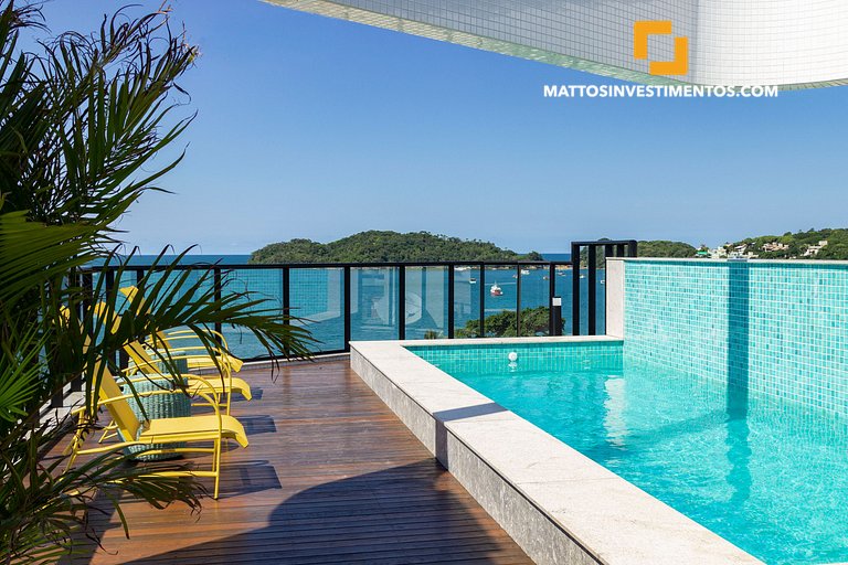 Apartamento na Avenida principal, com vista ao mar