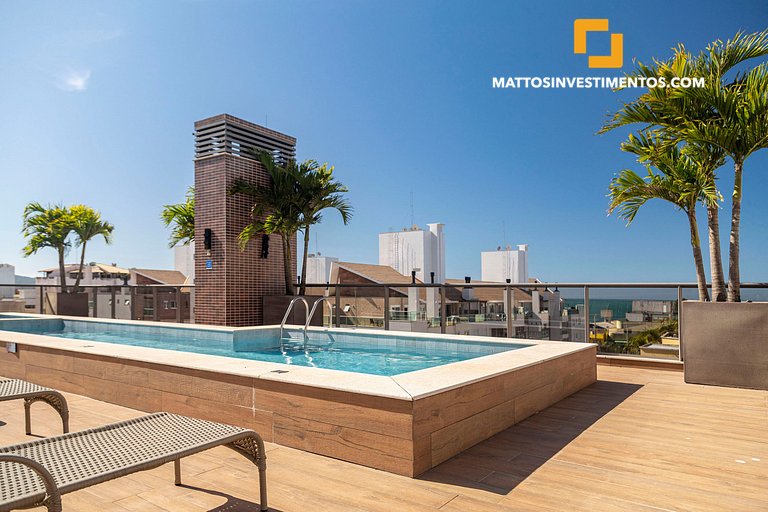 apartamento em Bombinhas com piscina e academia
