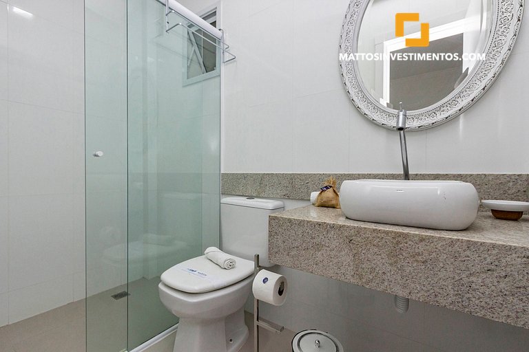Águas Azuis 404 - Departamento a pocos metros de la playa co
