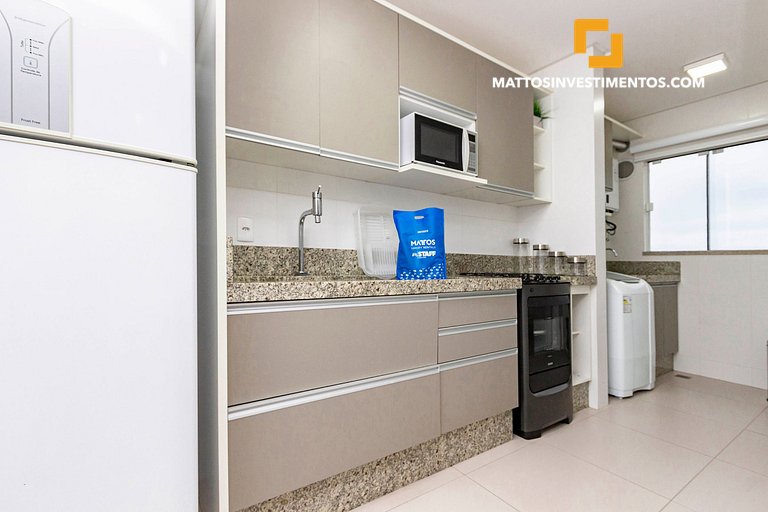 Águas Azuis 404 - Departamento a pocos metros de la playa co