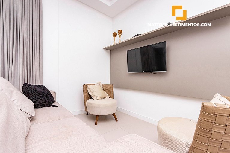 Águas Azuis 404 - Departamento a pocos metros de la playa co