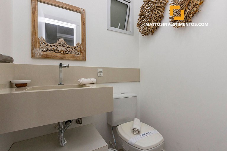 Águas Azuis 404 - Departamento a pocos metros de la playa co