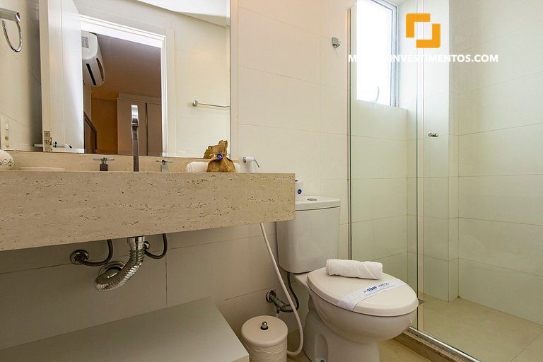 121-D Boulevard - 50m do mar & Frente Avenida - Com Jacuzzi