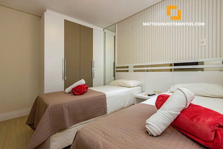 121-D Boulevard - 50m do mar & Frente Avenida - Com Jacuzzi