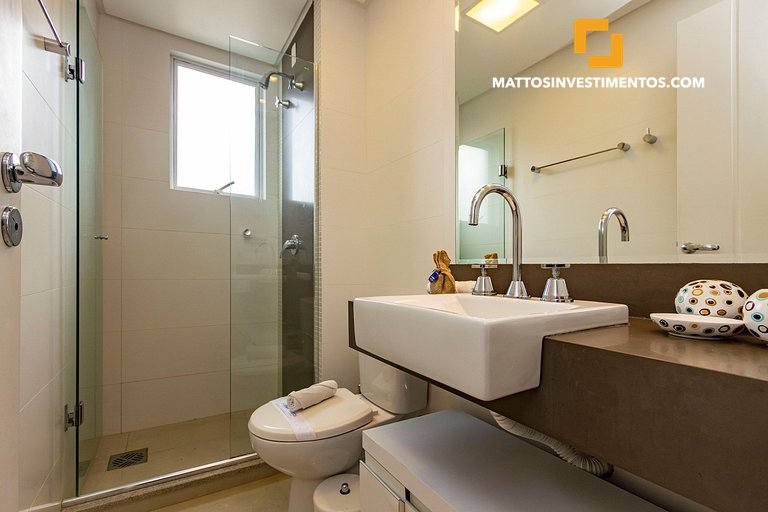 121-D Boulevard - 50m do mar & Frente Avenida - Com Jacuzzi