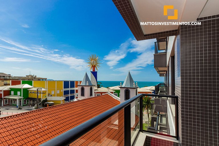 Apartamento em Bombinhas, vista ao mar
