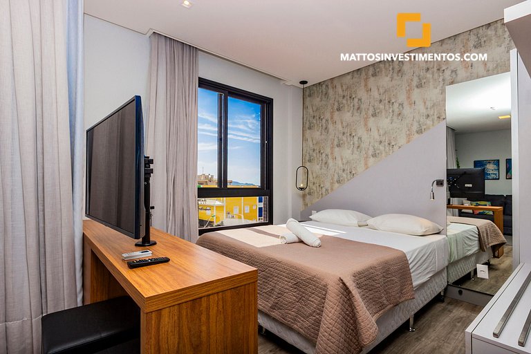 Apartamento em Bombinhas, vista ao mar