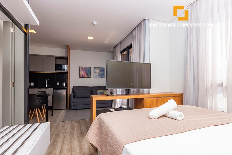 Apartamento em Bombinhas, vista ao mar