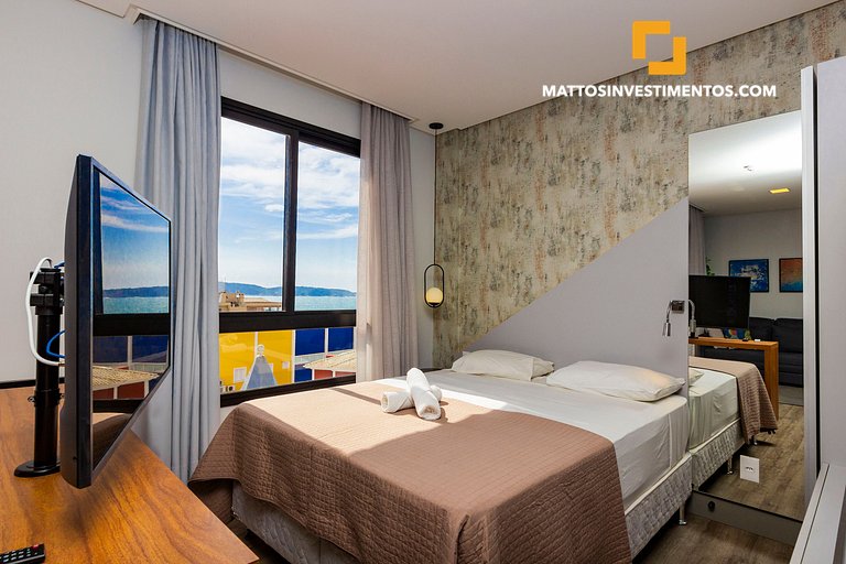 Apartamento na Avenida principal, com vista ao mar