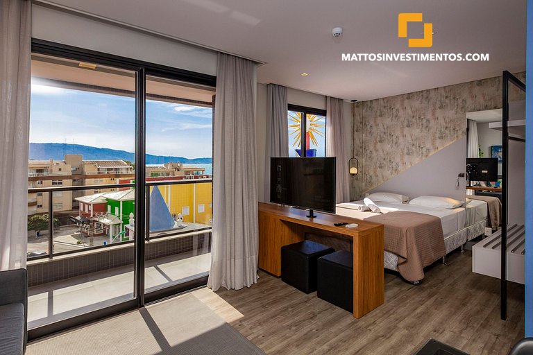 303 AION - Departamento en Bombinhas - Vista al Mar - Piscin