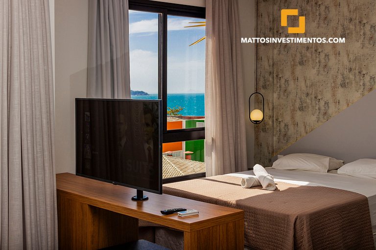 Apartamento na Avenida principal, com vista ao mar