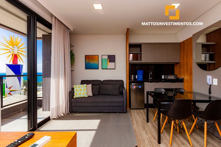 Apartamento Loft com vista para o Mar