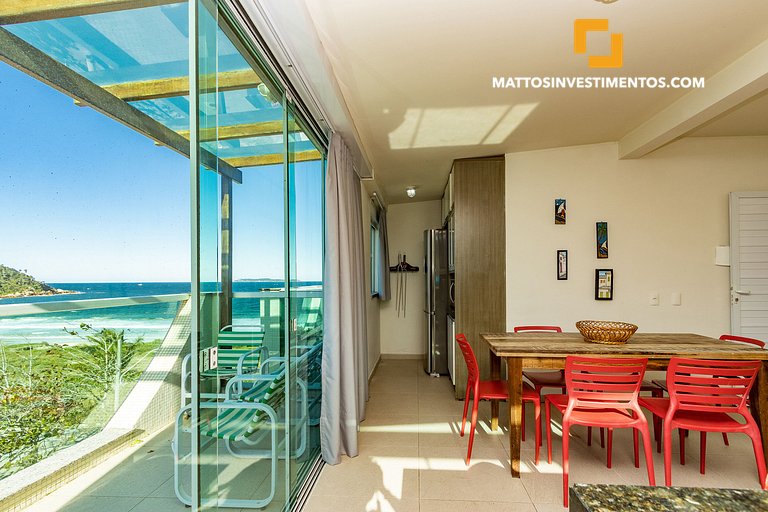 Solar das ilhas 303 - Cobertura vista ao mar com piscina