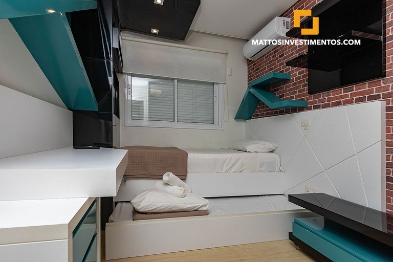 205-A Boulevard - 50m do mar & Frente Avenida - Com Jacuzzi