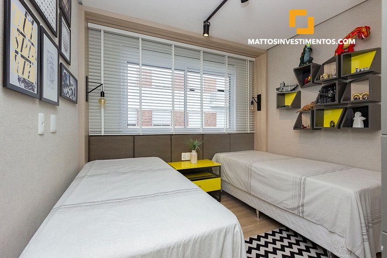 Apartamento diferenciado com 3 dormitórios mobiliado e decor