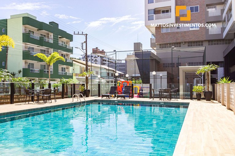 Apartamento em Bombas com piscina e jacuzzi