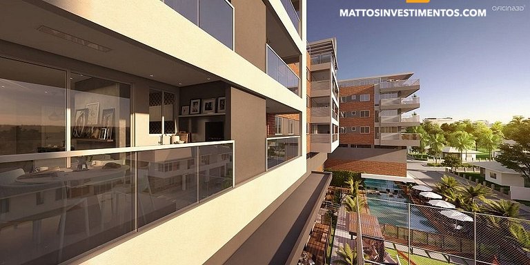 Cobertura duplex com 3 dormitórios, Bombas, Bombinhas-SC