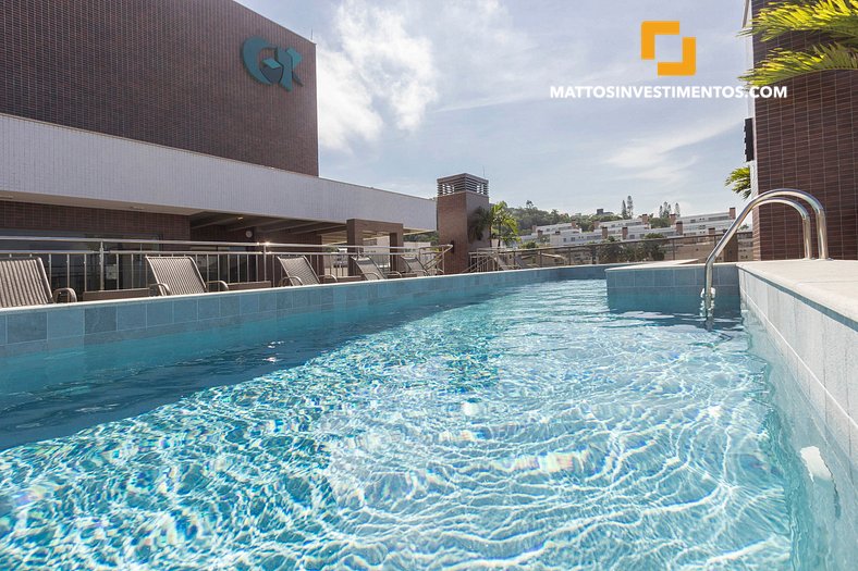 Praia de Bombinhas, apartamento com piscina